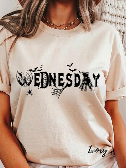 Wednesday Addams Halloween T-Shirt, Nevermore Academy Tee