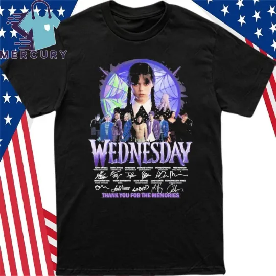 Wednesday 2025 Season 2 Tim Burton Thank You Memories T-Shirt