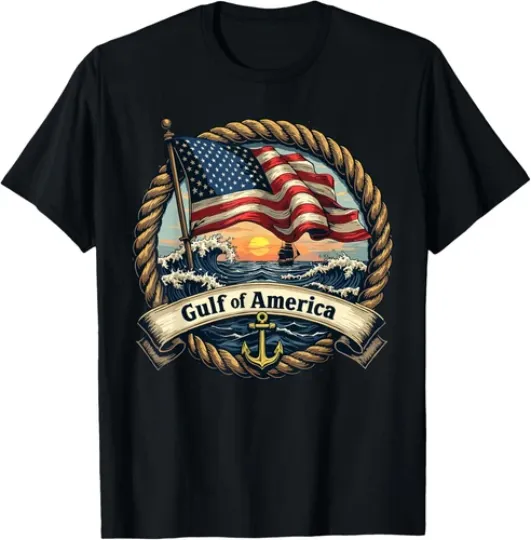 Discover 2025/Gulf Of United States Of America Vintage Nautical Unisex T-Shirt