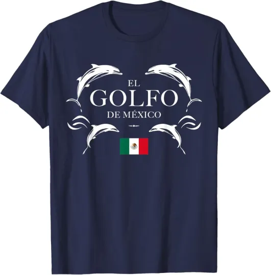 Discover Gulf of Mexico El Golfo De México Dolphin Unisex T-Shirt