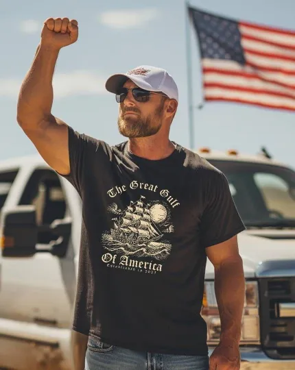 Discover Trump Vance 2024 Gulf of America MAGA 45 47 Golden Age Never Surrender T-Shirts