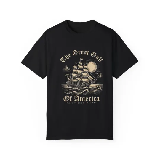 Discover The Gulf Of America Est 2025 America Great Again Short Sleeve T-shirt