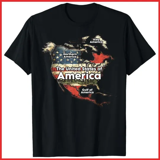 Discover Gulf Of United States Of America Black Cotton T-Shirt