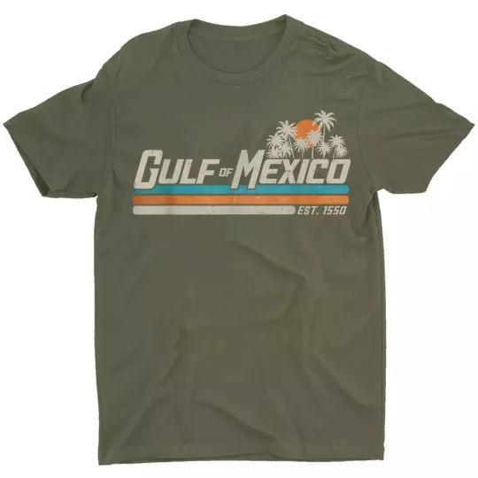 Vintage Gulf of Mexico Since 1550 Retro Vintage Beach Unisex T-Shirt