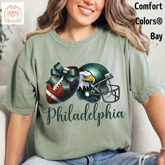 Discover Philadelphia Helmet and Football T-Shirt, Gameday Shirt, Gift for Football Fan