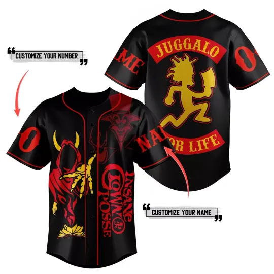 Discover Insane Clown Posse Baseball Jersey for Fans