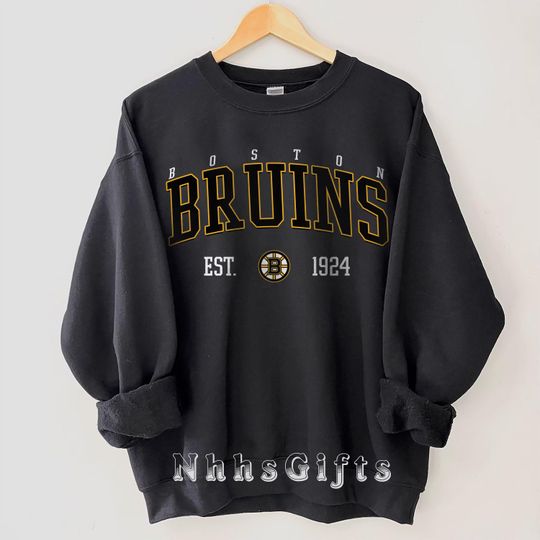 Boston Hockey Sweatshirt, Boston Hockey Crewneck, Retro Boston Hockey Sweatshirt, Retro Boston Bruins Sweater , Hockey Fan Gifts
