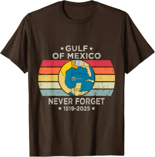 Discover Gulf Of Usa America Funny Mexico July 4Th Retro Unisex T-Shirt