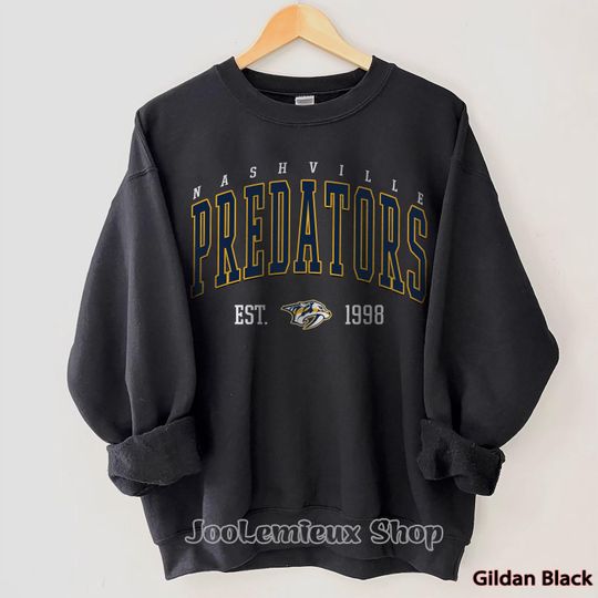 Discover Nashville Predators Sweatshirt, Nashville Hockey Crewneck, Retro Nashville Hockey Sweatshirt, Nashville Predators Sweater, Hockey Fan Gifts