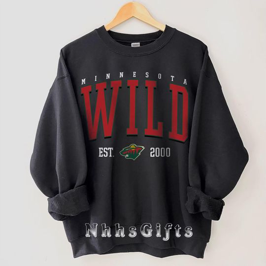 Discover Minnesota Wild Sweatshirt, Minnesota Hockey Crewneck, Retro Minnesota Hockey Shirt, Retro Minnesota Ice Hockey Sweater