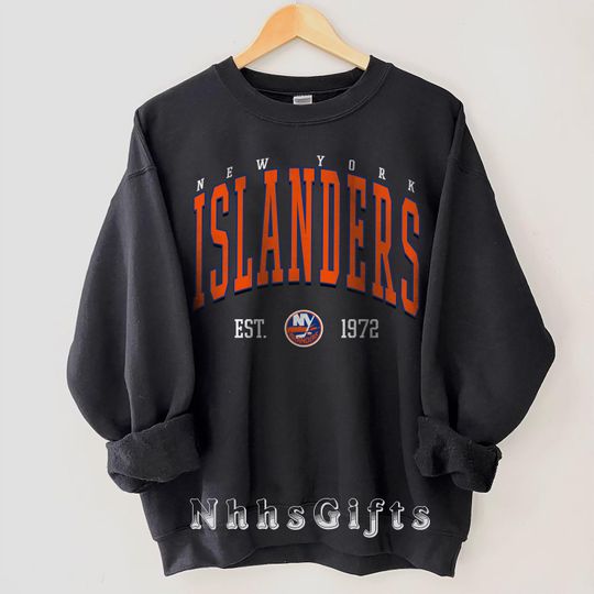 Discover New York Islanders Sweatshirt, New York Hockey Crewneck, Retro New York Hockey Sweatshirt, New York Islanders Sweater, Hockey Fan Gifts