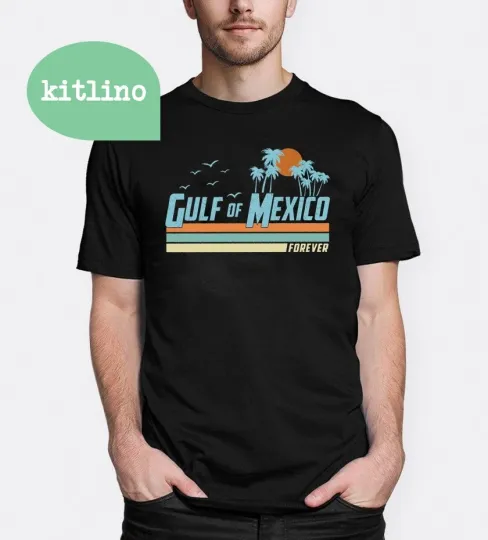 Discover Gulf of Mexico Forever America Democrat 2025 T-shirt