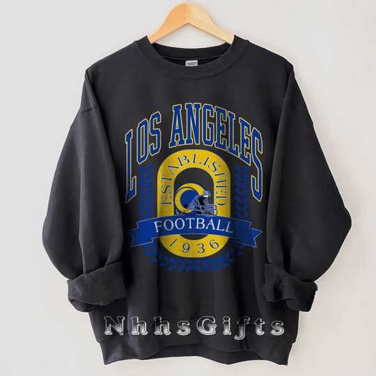 Los Angeles Football Sweatshirt, Vintage Los Angeles Football Crewneck, Los Angeles Football Shirt, Game Day Los Angeles Fan Gifts