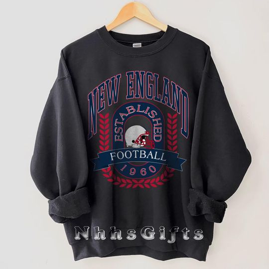 Discover New England Football Sweatshirt, Vintage New England Football Crewneck, New England Football Shirt, Football Sunday Pullover