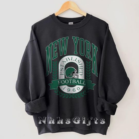 New York Football Sweatshirt, Vintage New York Football Crewneck, New York Football Shirt, Game Day New York Gifts, Football Sunday Pullover