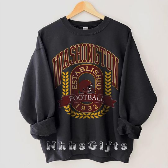 Discover Washington Football Sweatshirt, Vintage Washington Football Crewneck, Washington Football Shirt, Sunday Football Shirt, Washington Fan Gifts