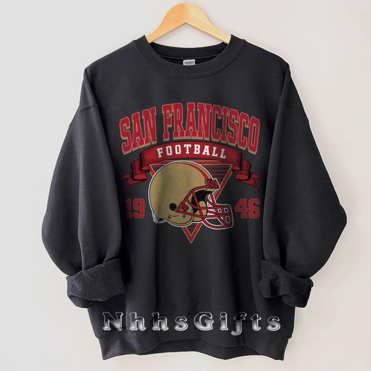Discover San Francisco Football Sweatshirt, Vintage San Francisco Football Crewneck, San Francisco Football Shirt, Game Day San Francisco Fan Gifts