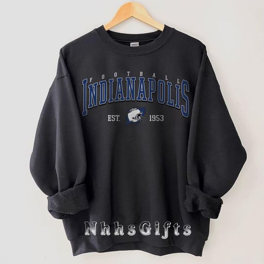 Discover Indianapolis Football Sweatshirt, Vintage Indianapolis Football Crewneck, Indianapolis Football Shirt, Football Sunday Pullover