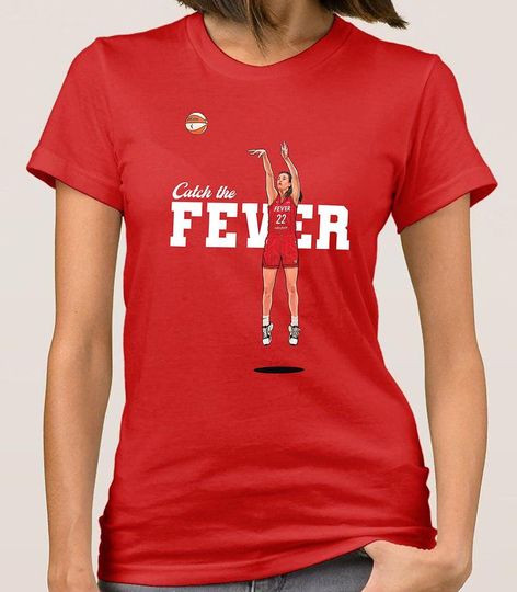 Discover Caitlin Clark. 22. Indiana Fever. WNBA  Unisex Cotton Crew Tee