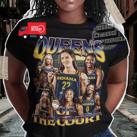 Discover Indiana Fever WNBA Shirt: Queens of the Court Basketball Tee, WNBA Playoffs, Express Delivery