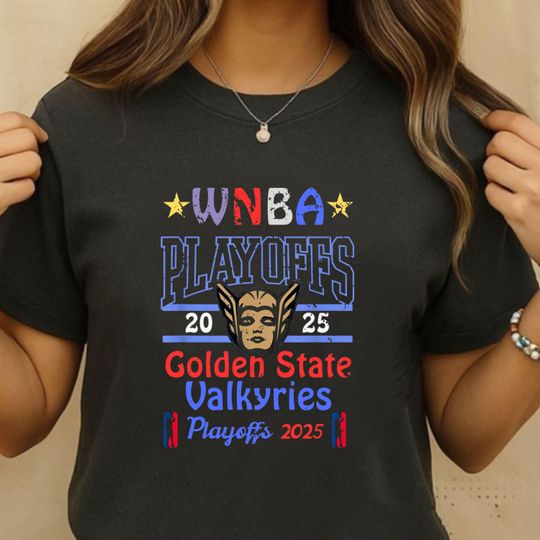 Discover WNBA Official Golden State Valkyries 2025 Playoffs T-Shirt