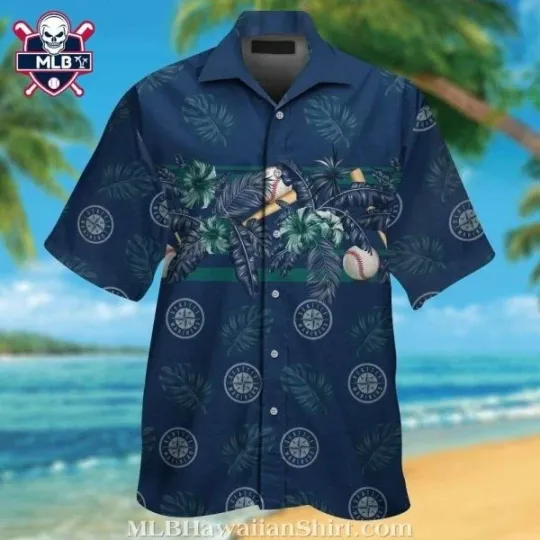 Seatllle Marriinerrs Baseball Gear Tropical Aloha Hawaiian Shirt, Gift for Fan