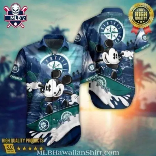 Discover Seatllle Marriinerrs Hawaiian Shirt – Mickey Surfing Edition, Gift for Fan