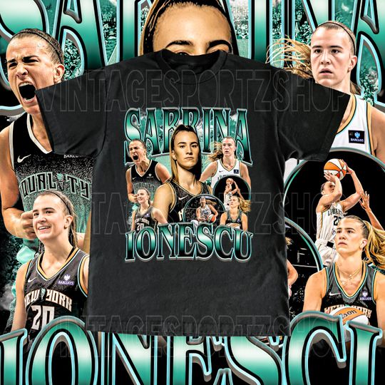 Discover Vintage Sabrina Ionescu T-Shirt - Retro WNBA Basketball Tee