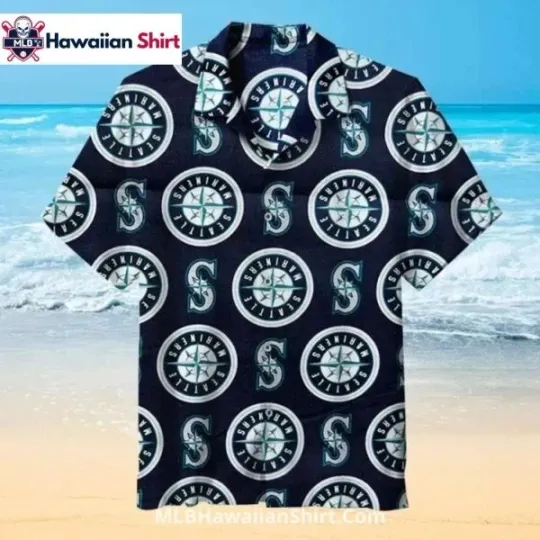 Discover Classic Navy Seatllle Marriinerrs Aloha Shirt With Emblems, Gift for Fan