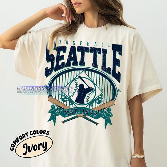 Discover Retro Seattle Baseball Shirt, Baseball Seattle T-shirt, Seattle Fan Gift