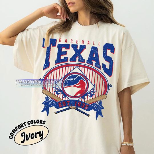 Texas Baseball T-shirt, Vintage Baseball Shirt, Sports Fan Gift, Retro Tee for Men & Women