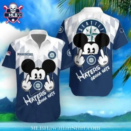 Discover Funny Mickey Haters Gonna Hate Seatllle Marriinerrs Hawaiian Shirt, Gift for Fan