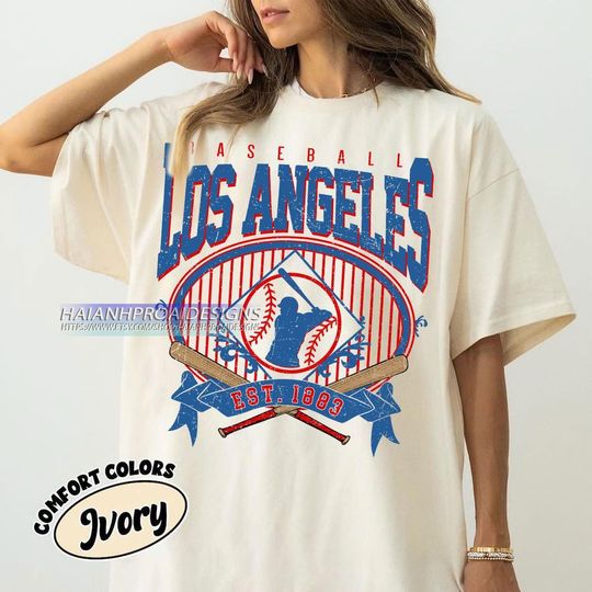 Retro Los Angeles Baseball Shirt, Baseball Los Angeles T-shirt, Los Angeles Fan Gift