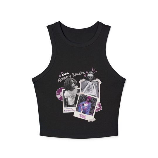 Discover Polaroid Smino-Inspired Tank Top, Concert Merch for Smino Fans, Summer 2025 Kountry Kousins Shirt