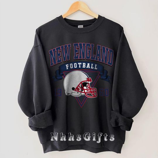 Discover New England Football Sweatshirt, Vintage New England Football Crewneck, New England Football Shirt, Football Sunday Pullover