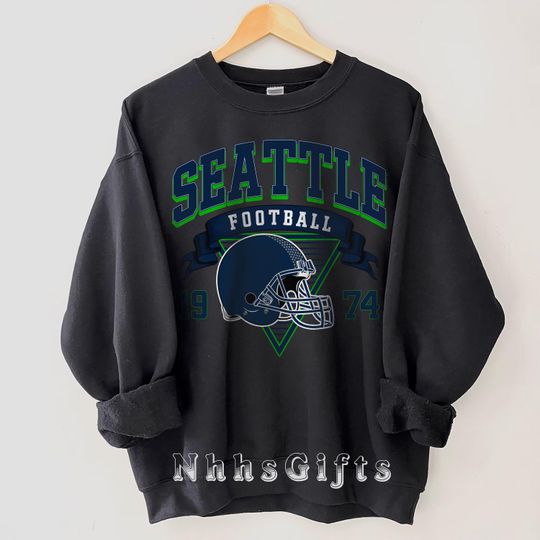 Discover Seattle Football Sweatshirt, Vintage Seattle Football Crewneck, Vintage Seattle Football Apparel, Seattle Shirt, Seattle Football Fan Gifts