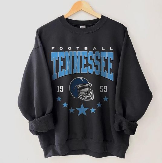 Discover Tennessee Football Sweatshirt, Vintage Style Tennessee Football Crewneck, Tennessee Football Fan Gifts, Sunday Football Apparel