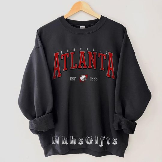 Discover Atlanta Football Sweatshirt, Vintage Style Atlanta Football Crewneck, Atlanta Football Shirt, Game Day Apparel, Atlanta Football Fan Gifts