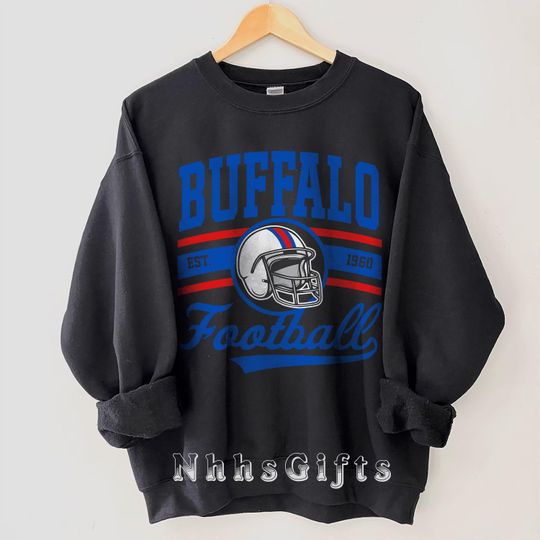Discover Buffalo Football Sweatshirt, Vintage Style Buffalo Football Crewneck, Buffalo Football Sweatshirt, Buffalo New York, Buffalo Fan Gifts