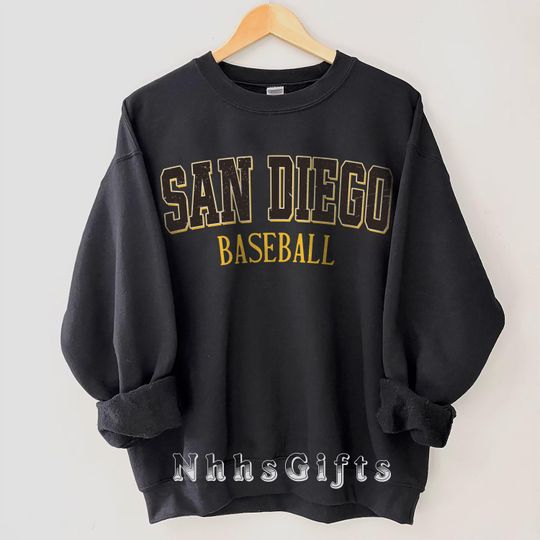 Discover San Diego Baseball Sweatshirt, Vintage Style San Diego Baseball Crewneck, San Diego Baseball Shirt, San Diego Baseball Fan Gifts