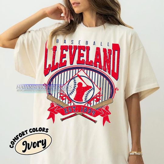 Discover Retro Cleveland Baseball Shirt, Baseball Cleveland T-shirt, Cleveland Fan Gift