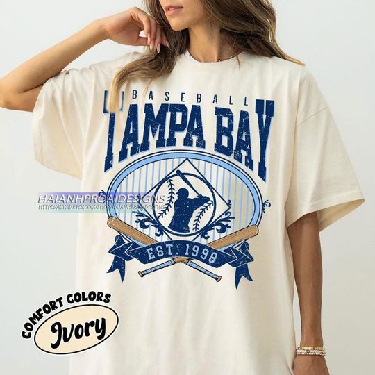 Discover Retro Tampa Bay Baseball Shirt, Baseball Tampa Bay T-shirt, Tampa Bay Fan Gift