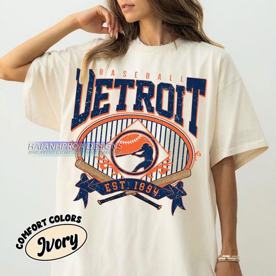 Discover Detroit Baseball T-shirt, Vintage Baseball Shirt, Sports Fan Gift, Retro Tee for Men & Women