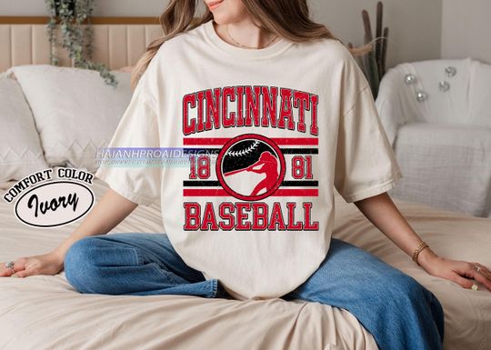 Discover Vintage Cincinnati T- shirt, Cincinnati baseball Fan shirt, Baseball Fan Tee, Cincinnati Baseball