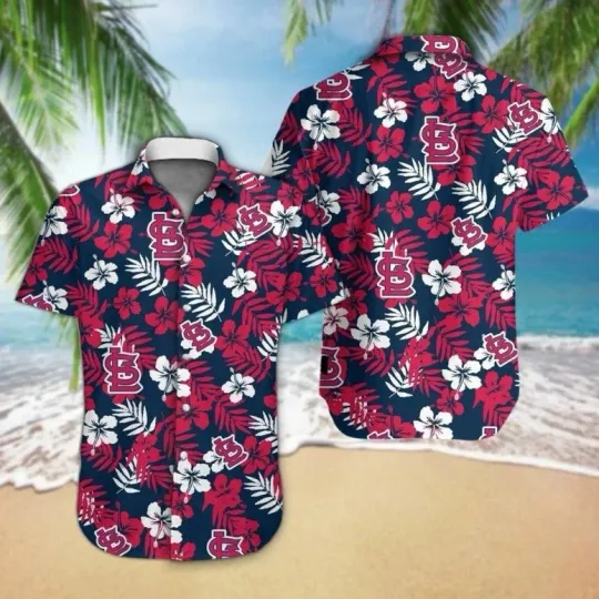 Discover St. Louis Cardinals Tropical Floral Hawaiian Shirt Summer Aloha S-5XL