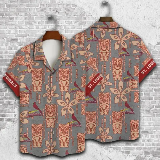 St. Louis Carrdiinalls Tiki Heritage Hawaiian Shirt Summer Aloha, Gift for Fan