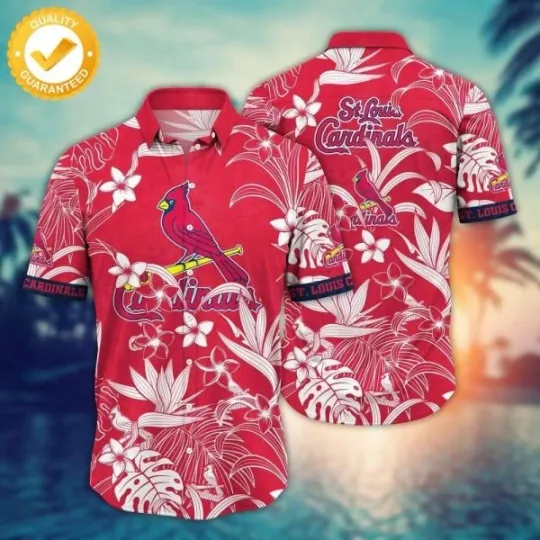 Discover Trending Flower Floral St Louis Carrdiinalls Hawaiian Shirt, Gift for Fan