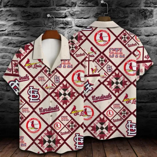 St. Louis Carrdiinalls Quilt Patch Hawaiian Shirt Summer Aloha , Gift for Fan