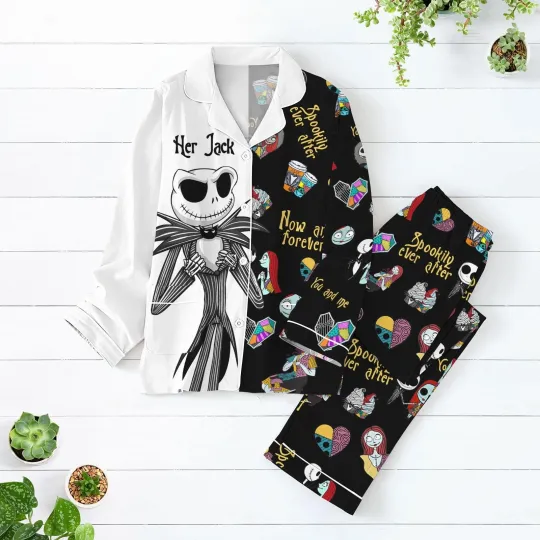 Discover Jack Skellington Spookily After Ever Happy Halloween Pajamas Set