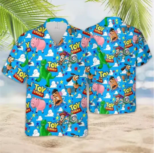 Toy Story Hawaiian Shirt with Woody and Buzz Lightyear